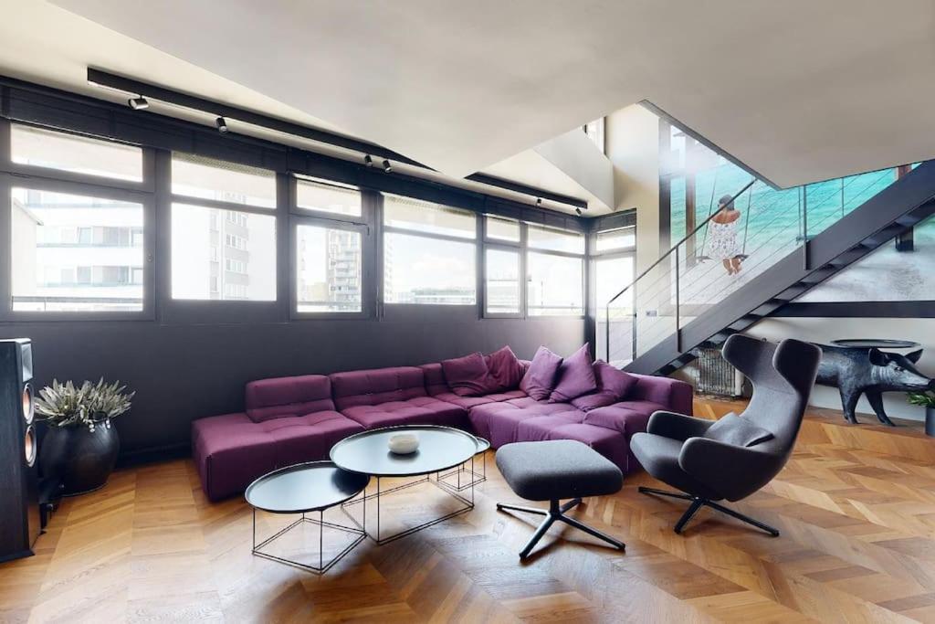 Stylovy Loft S Ohromnou Terasou Daire Bratislava Dış mekan fotoğraf